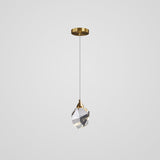 Mini Crystal Pendant Light With Brass Finish For Modern Living Spaces Bronze