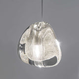 Modern Nordic Led Clear Bubble Glass Mini Pendant Light - Round Stair Hanging Lamp 1 /