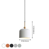 Colorful Metal Pendant Lamp With Resin Shade For Industrial Style Décor