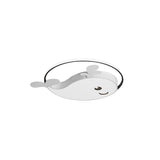 Smile Dolphin Kids Bedroom Ceiling Lamp - Acrylic Animal Flush Light