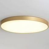 Sleek Round Led Ceiling Lamp For Modern Bedroom And Corridor Lighting - Gold Baking Paint Bezel
