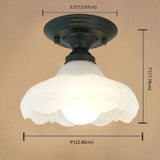 Sleek White Simplicity Ceiling Lamp With Frosted Glass Shade For Bedroom Lighting