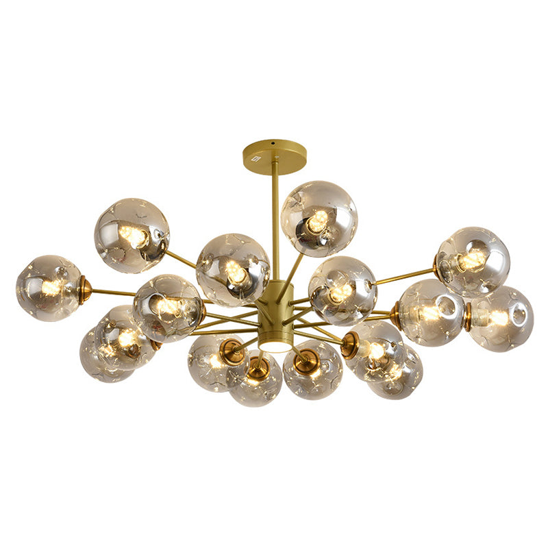 Modern Glass Bubble Chandelier Pendant Lights For Bedroom