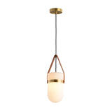 Contemporary White Glass Ceiling Pendant Lamp For Bedrooms