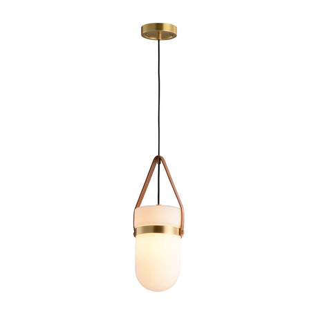 Contemporary White Glass Ceiling Pendant Lamp For Bedrooms
