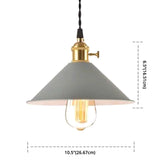 Nordic Industrial Macaron Pendant Light - Colorful Metal 1-Light Lighting