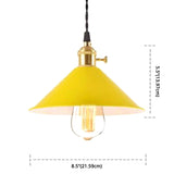 Nordic Industrial Macaron Pendant Light - Colorful Metal 1-Light Lighting