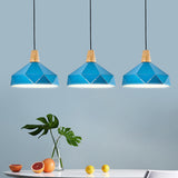 Diamond Dining Room Pendant Modern Metal Ceiling Light With 1 Hanging