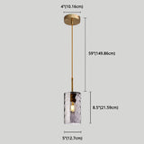 Minimalist Glass Pendant Lamp - Modern Ripple Design For Dining Room