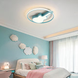 Creative Guitar Flush Mount Ceiling Light For Bedroom - 1 Metal Fixture