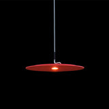 Minimalist Disk Pendant Lamp: Stylish Metal Suspension Light Fixture For Diner Bar And More Red / 10