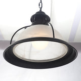Vintage Glass Cage Bowl Pendant Light Fixture For Dining Room - 1 Head Suspension Lamp
