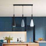Metal Macaroon Style Goblet Shade Hanging Light - 3 Lights Suspension Lamp For Dining Room Foyer