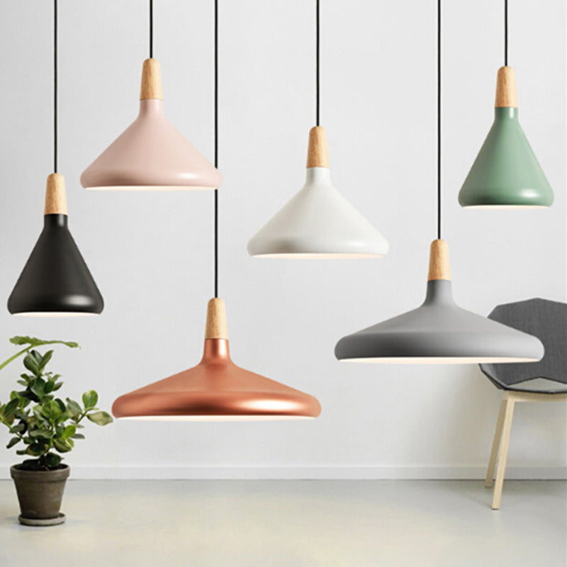 Simplicity Pendant Light: Nordic Macaroon Aluminum Lampshade | Multi Color Options Ideal 1-Light