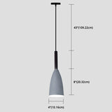 Macaroon Metal Goblet Pendant Lamp For Dining Room - Single Light Downlighting Fixture