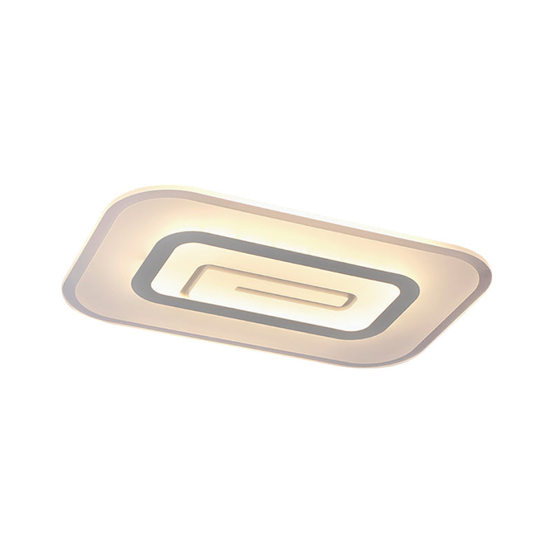 Ultra Thin Flush Mount Led Ceiling Light Available In Warm/White - 23.5’/35.5’ W