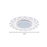 Modern Crystal Led Flush Mount Lighting In Multiple Light Options Various Sizes Available