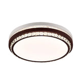 Modern Coffee Led Ceiling Light Fixture For Living Room - Dimmable Remote Control Multiple Shapes &