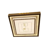 Contemporary Led Ceiling Light - Acrylic White Flush Mount Remote Control Stepless Dimming 3 Color