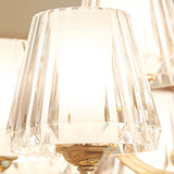 Postmodern Empire Style Suspension Light With Crystal Rods - 6/8/10 Heads Gold Pendant Chandelier