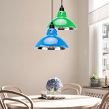 Dome Dining Table Ceiling Pendant - Industrial Stainless Steel 1 Head Black/Gray