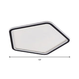 Black Minimalist Led Ceiling Light In Warm/White Available 3 Sizes