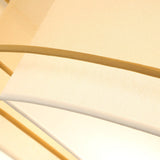Classic Brass/Black Fabric Drum Flushmount Light - Perfect For Living Room Décor 8 Lights