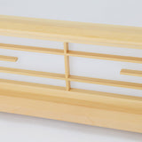 Natural Wood Led Ceiling Light Fixture - Simple Box Flush Lighting For Bedroom (14/18/21.5 W) In
