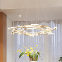 29.5/37.5/45 Acrylic Branch Led Chandelier Pendant Ceiling Light White / 29.5