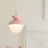 Macaron Flared Pendant Light: Gray/Blue/Pink Ideal For Dining Room