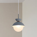 Macaron Flared Pendant Light: Gray/Blue/Pink Ideal For Dining Room