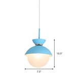 Macaron Flared Pendant Light: Gray/Blue/Pink Ideal For Dining Room