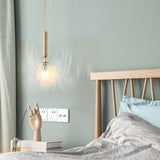 Clear Prism Glass Pendant Lamp - Modern Hanging Light Kit (1 Head) In Black/Brass