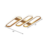 Modern Oval Led Gold Ceiling Lamp Acrylic Flush Mount Lighting In Warm/White Light - Ideal For