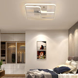 Sleek & Stylish Acrylic Square Led Ceiling Flush Mount Lighting Fixture (18 23.5 W) In Chrome
