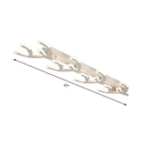 White Acrylic Led Coral Flush Mount Lamp - Minimalist 4/5-Head Ceiling Lighting For Living Room In