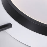 Nordic Acrylic Led Flush Light: Black Molecular Design 4/5 Light Options Warm/White Ideal For Living