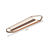 Minimalist Coffee Pencil Shape Ceiling Light - Led Metal Flush Mount Lighting (23.5/31.5/39)