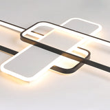 Modern Led Metal Ceiling Light With Stepless Dimming And Remote Control - Black/White Warm/Cool