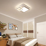 16-35.5 W Modern White Rectangle Ceiling Light With High Penetrated Acrylic Led - Flushmount In