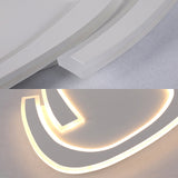 19.5’/23.5’ Triangle Acrylic Ceiling Lamp - Minimalist Led Flush Lighting In Warm/White Light Grey