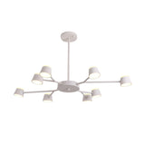 Modern Metal Chandelier Pendant Light - 8 Heads Sputnik Bedroom Hanging Fixture