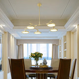 Modern Gold Branch Chandelier Light Fixture With 3/5 Pendant Lights In Warm/White