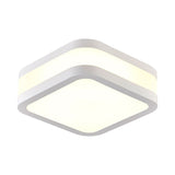 Sleek Black/White Cuboid Led Ceiling Light With Simple Style And Acrylic Finish In Warm/White