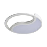Minimalist Circle Led Ceiling Light - White Acrylic Warm/White/3 Color Options 16/19.5 Wide