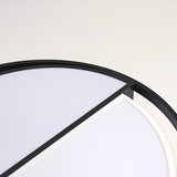 Modern Black Led Ceiling Lamp - Minimalist Acrylic Flush Mount Light In White/3 Color For Bedroom