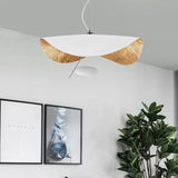 Modern Metal Geometric Pendant Light Kit - 16/23.5 Wide 1 White/Black Down Lighting For Living Room