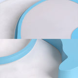 Blue Animal Baby Squirrel Led Ceiling Lamp For Child’s Bedroom