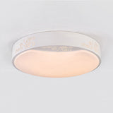 Modern White Circle Flush Mount Led Ceiling Light Fixture For Living Room - 16.5’/20.5’ Dia
