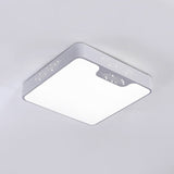 20/41 Wide White Square/Rectangle Led Flush Mount Modern Ceiling Lamp Metal